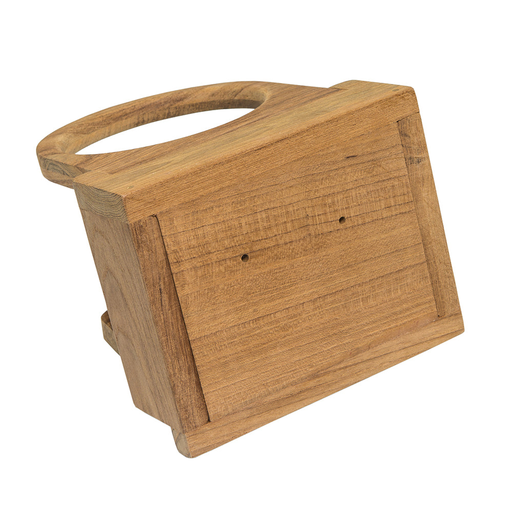 Whitecap Teak Folding Insulated Drink Holder 62602 — Quality Boat Parts