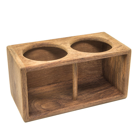 Whitecap Teak 2-Drink Rack 62610 — Quality Boat Parts