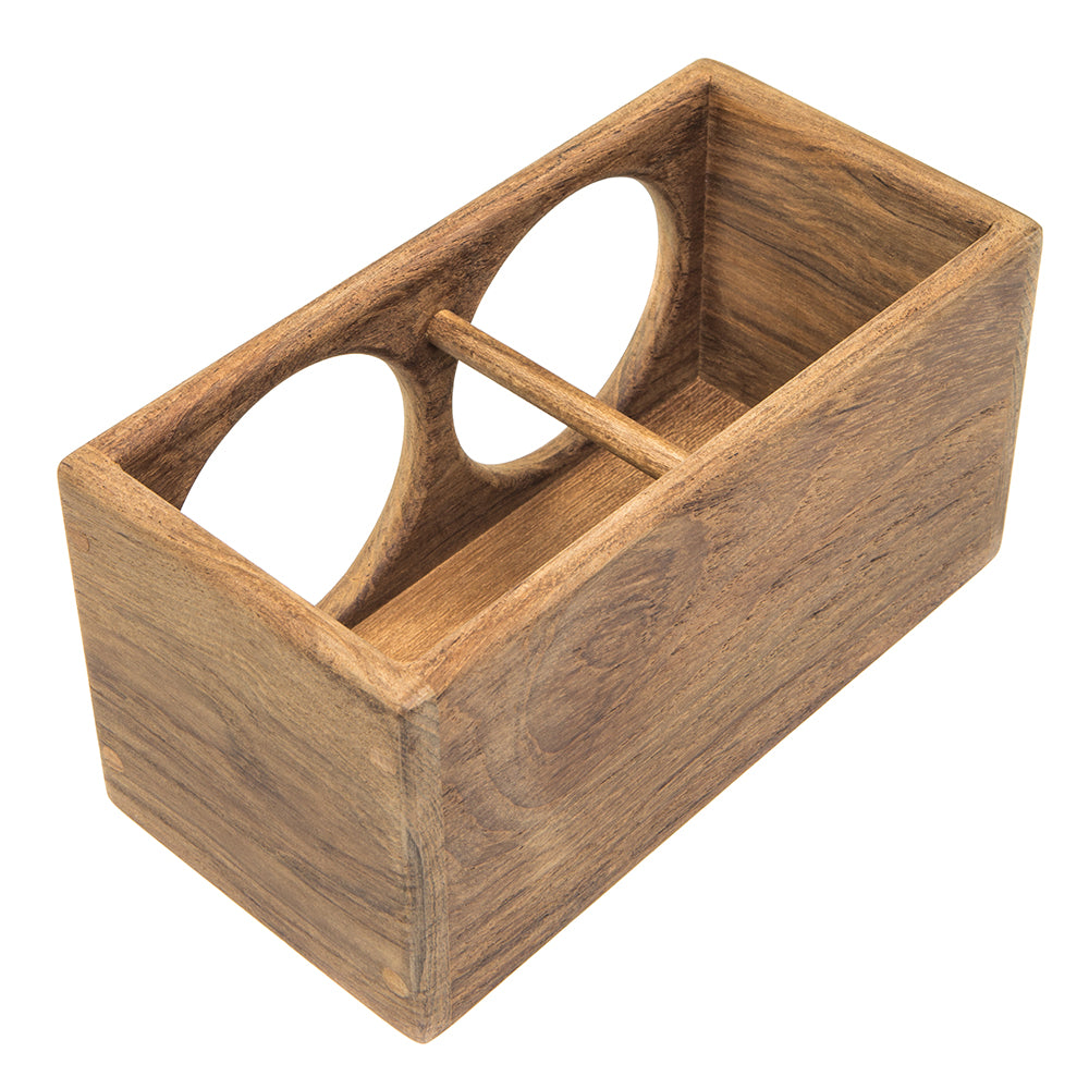 Whitecap Teak 2-Drink Rack 62610 — Quality Boat Parts