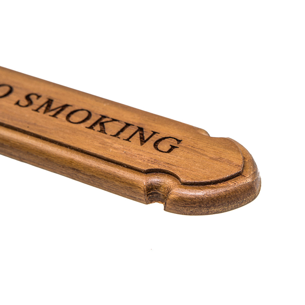 Whitecap Teak "No Smoking" Name Plate 62672 — Quality Boat Parts