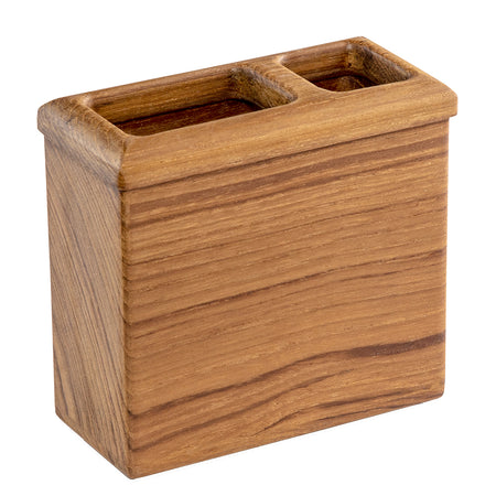 Whitecap Square Toothbrush Holder (Oiled) - Teak 63111 — Quality Boat Parts