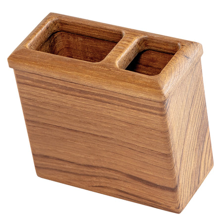 Whitecap Square Toothbrush Holder (Oiled) - Teak 63111 — Quality Boat Parts