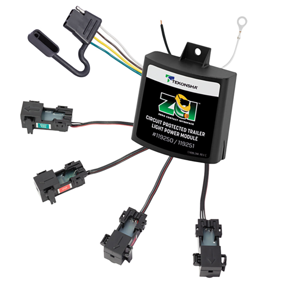 Tekonsha ZCI™ Zero Contact Interface Universal ModuLite® - Universal Trailer Light Power Module 119250 — Quality Boat Parts