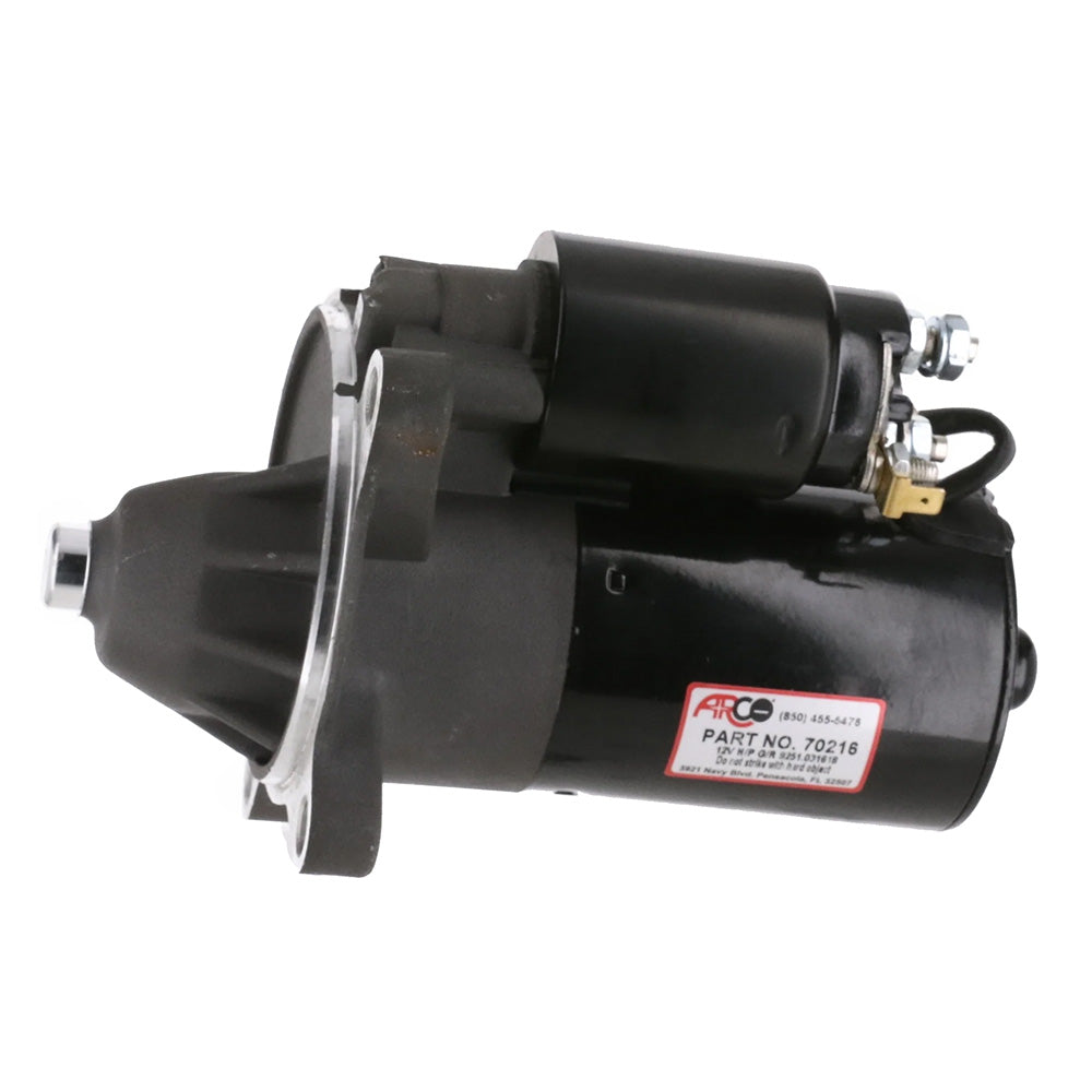 ARCO Marine High-Performance Inboard Starter w/Gear Reduction & Permanent Magnet - Clockwise Rotation (2.3 Fords) 70216 — Quality Boat Parts