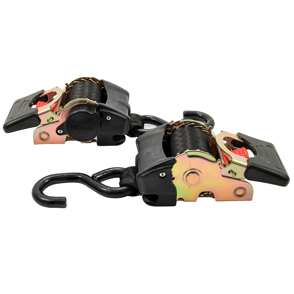 Camco Retractable Tie Down Straps - 2" Width 5.5' Bolt On 50030 — Quality Boat Parts