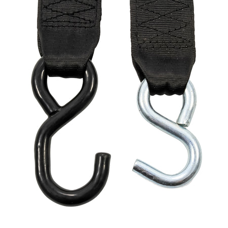 Camco Retractable Tie Down Straps - 2" Width 6' Dual Hooks 50031 — Quality Boat Parts