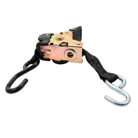Camco Retractable Tie-Down Straps - 1" Width 6' Dual Hooks 50033 — Quality Boat Parts