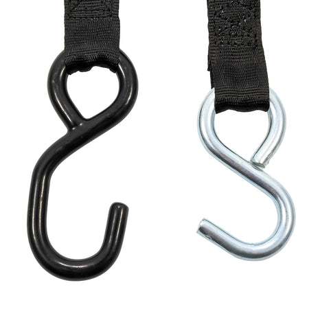 Camco Retractable Tie-Down Straps - 1" Width 6' Dual Hooks 50033 — Quality Boat Parts
