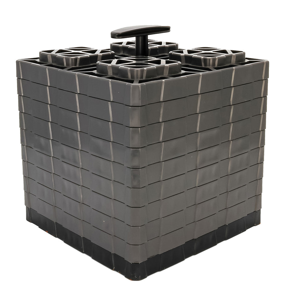 Camco FasTen Leveling Blocks XL w/T-Handle - 2x2 - Grey *10-Pack 44527 — Quality Boat Parts