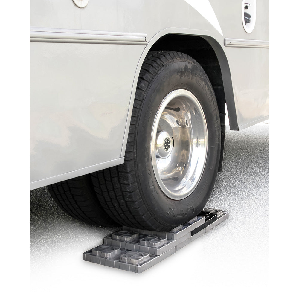 Camco FasTen Leveling Blocks XL w/T-Handle - 2x2 - Grey *10-Pack 44527 — Quality Boat Parts