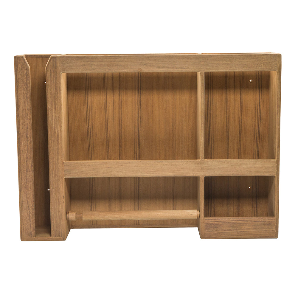 Whitecap Teak Dish/Cup/Paper Towel Rack 62402 — Quality Boat Parts