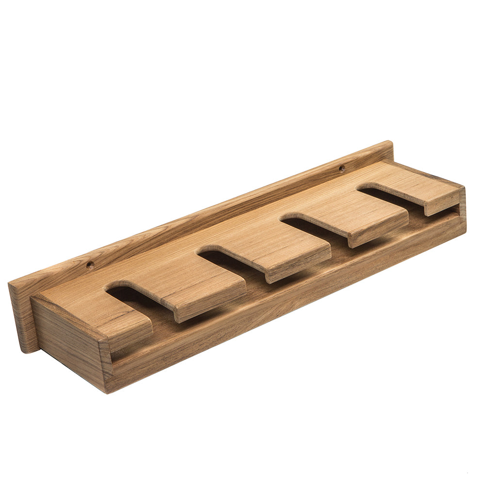 Whitecap Teak Wineglass Rack w/Shelf 62426 — Quality Boat Parts