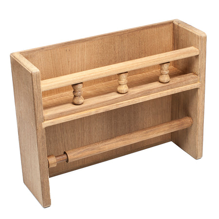 Whitecap Teak Paper Towel Holder w/Spice Rack 62446 — Quality Boat Parts