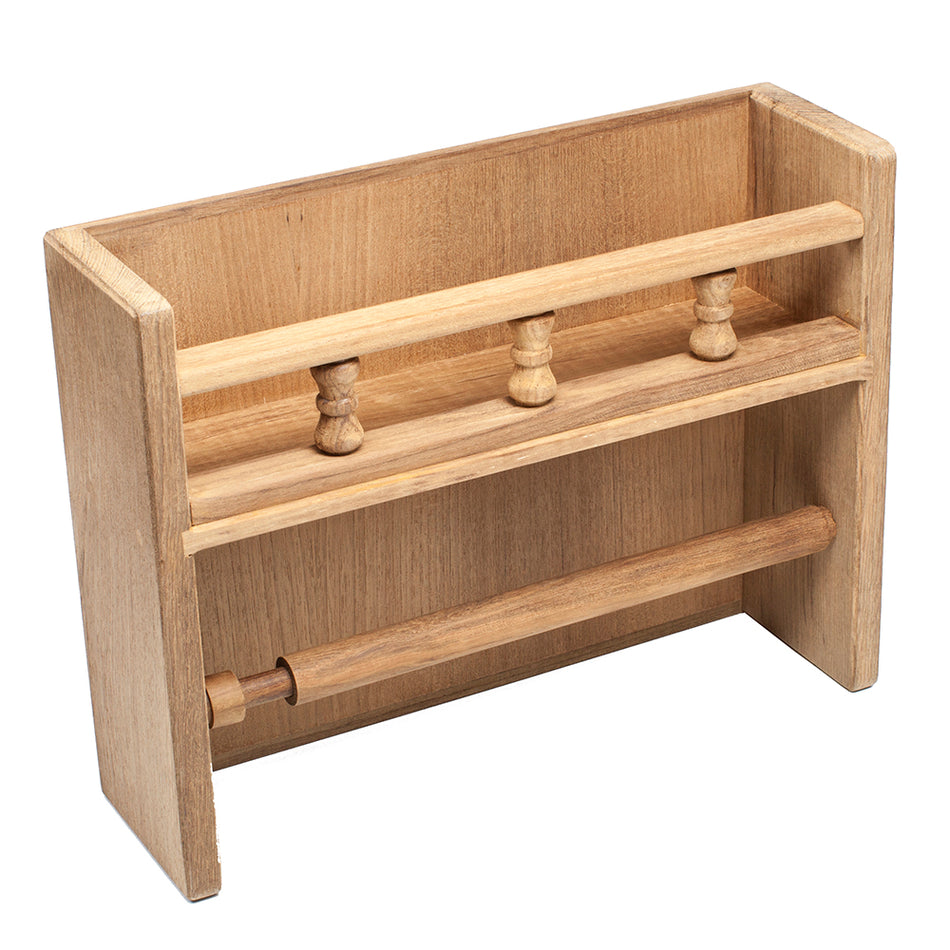 Whitecap Teak Paper Towel Holder w/Spice Rack 62446 — Quality Boat Parts
