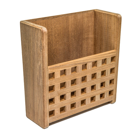 Whitecap Teak Grate Front Magazine Rack 62502 — Quality Boat Parts