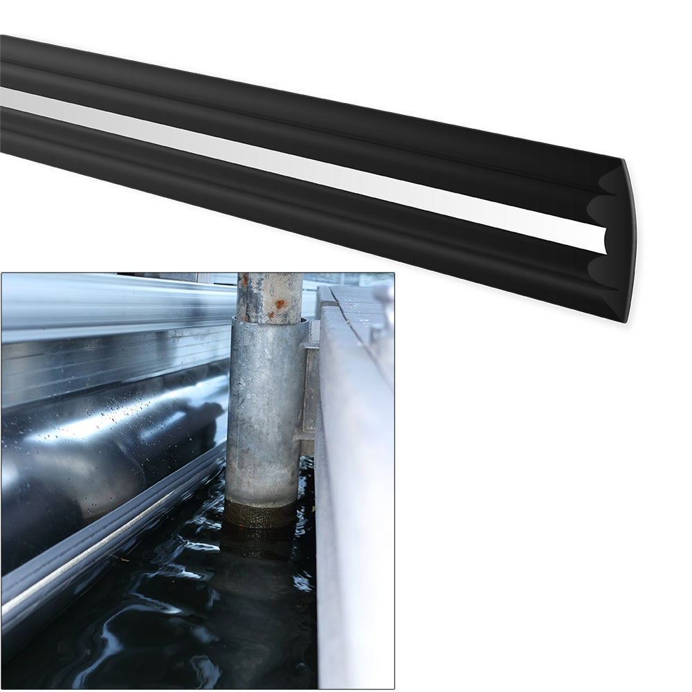 Megaware PontoonGuard® - 40' Kit - (2) 20' Guards f/Pontoon Up To 25' - Black 30240 — Quality Boat Parts