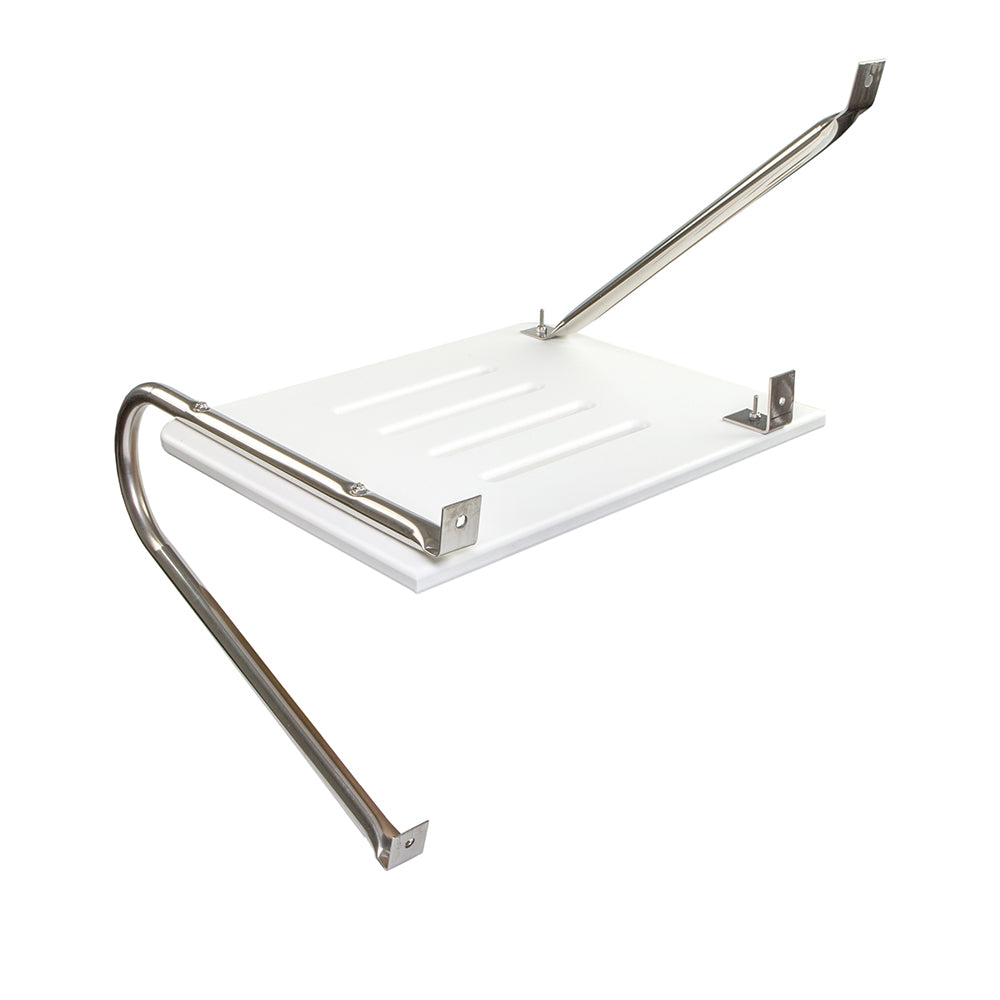 Whitecap White Poly Swim Platform f/Outboard Motors 67900 — Quality Boat Parts
