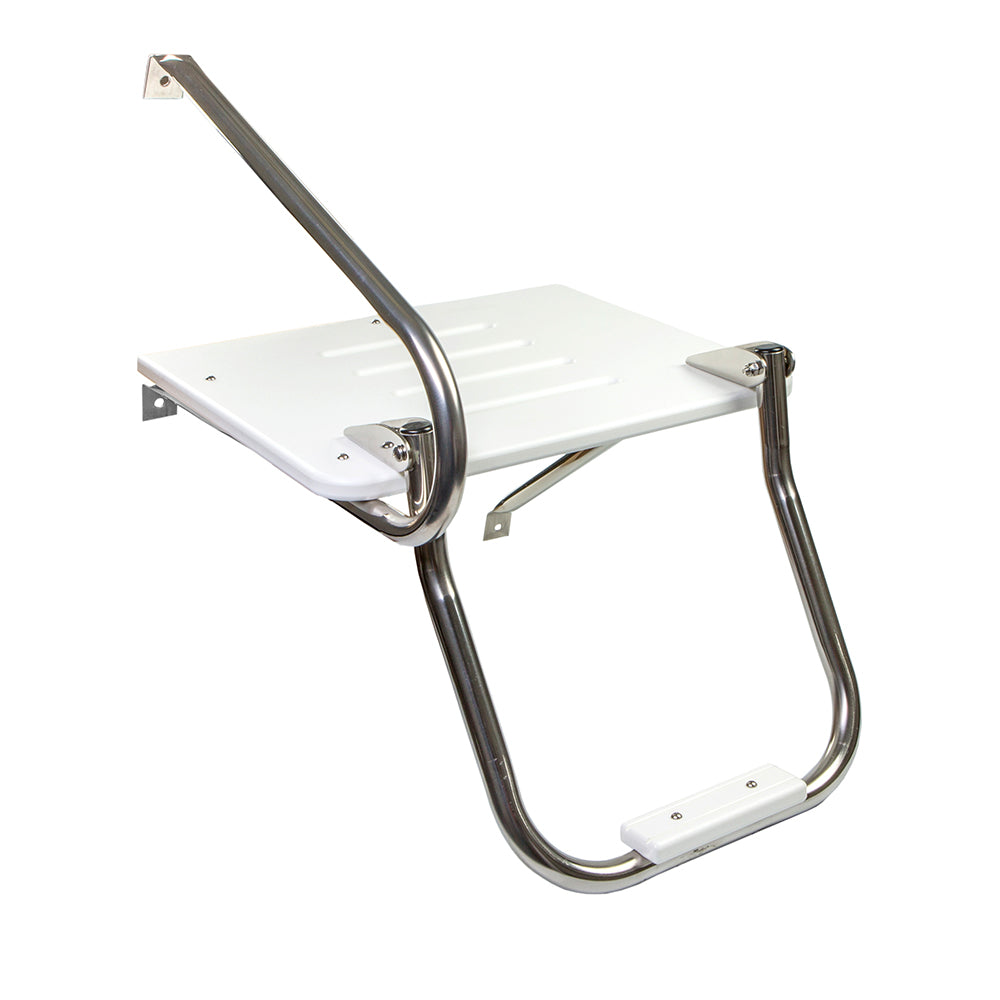 Whitecap White Poly Swim Platform w/Ladder f/Outboard Motors 67902 — Quality Boat Parts