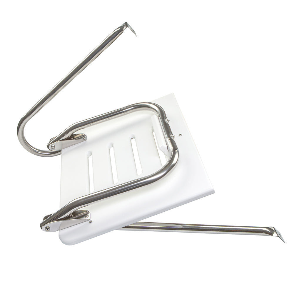 Whitecap White Poly Swim Platform w/Ladder f/Outboard Motors 67902 — Quality Boat Parts