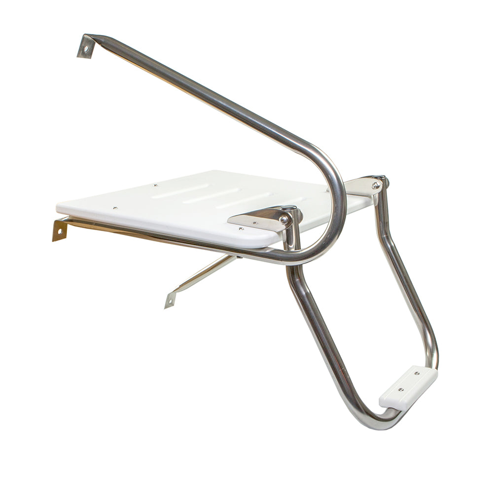 Whitecap White Poly Swim Platform w/Ladder f/Outboard Motors 67902 — Quality Boat Parts