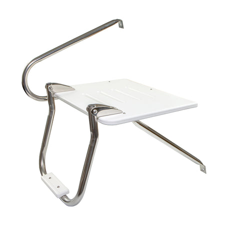 Whitecap White Poly Swim Platform w/Ladder f/Outboard Motors 67902 — Quality Boat Parts