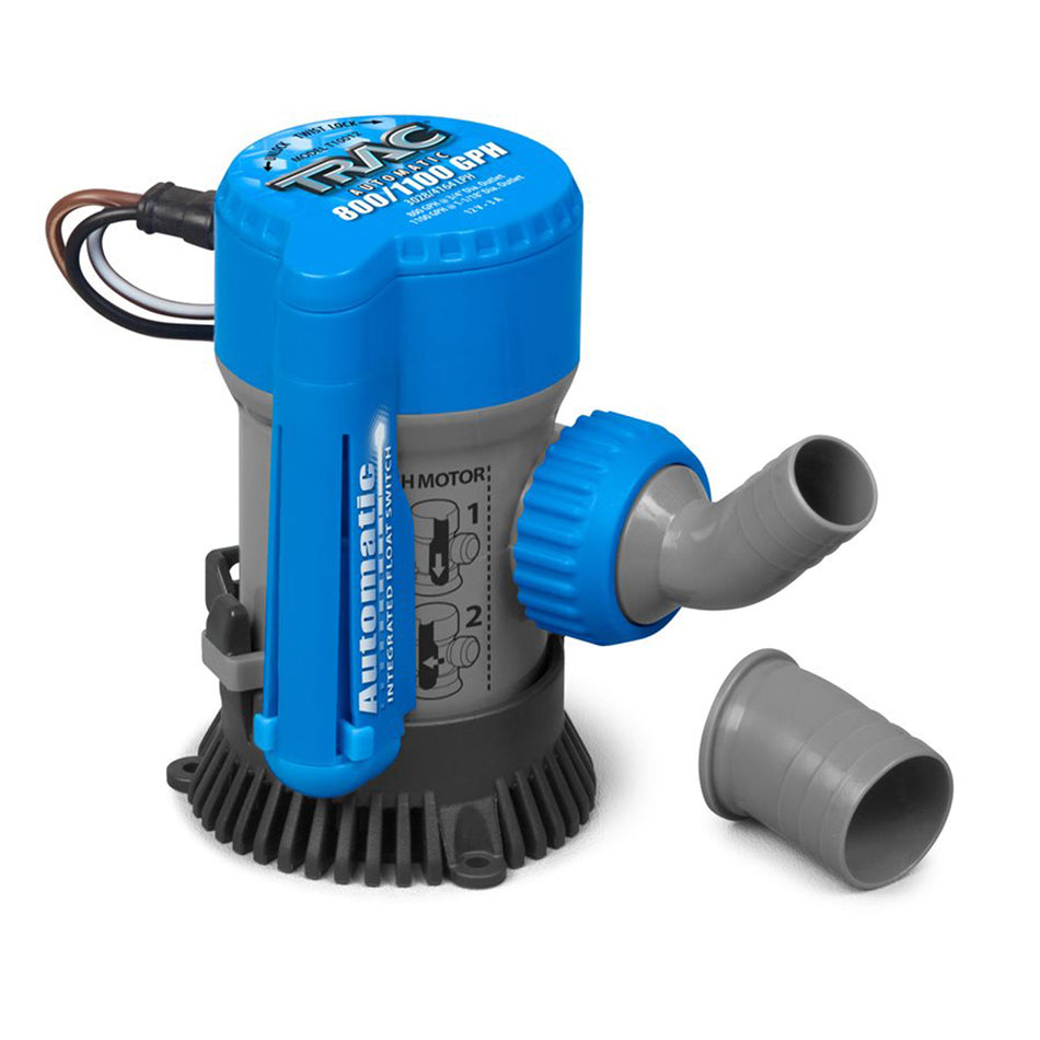 TRAC Outdoors Bilge Pump - 800/1100 GPH - Automatic 69311 — Quality Boat Parts