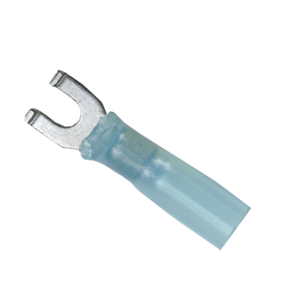 Ancor 16-14 #8 Spade Heat Shrink Blue 100 Pack 314299 — Quality Boat Parts