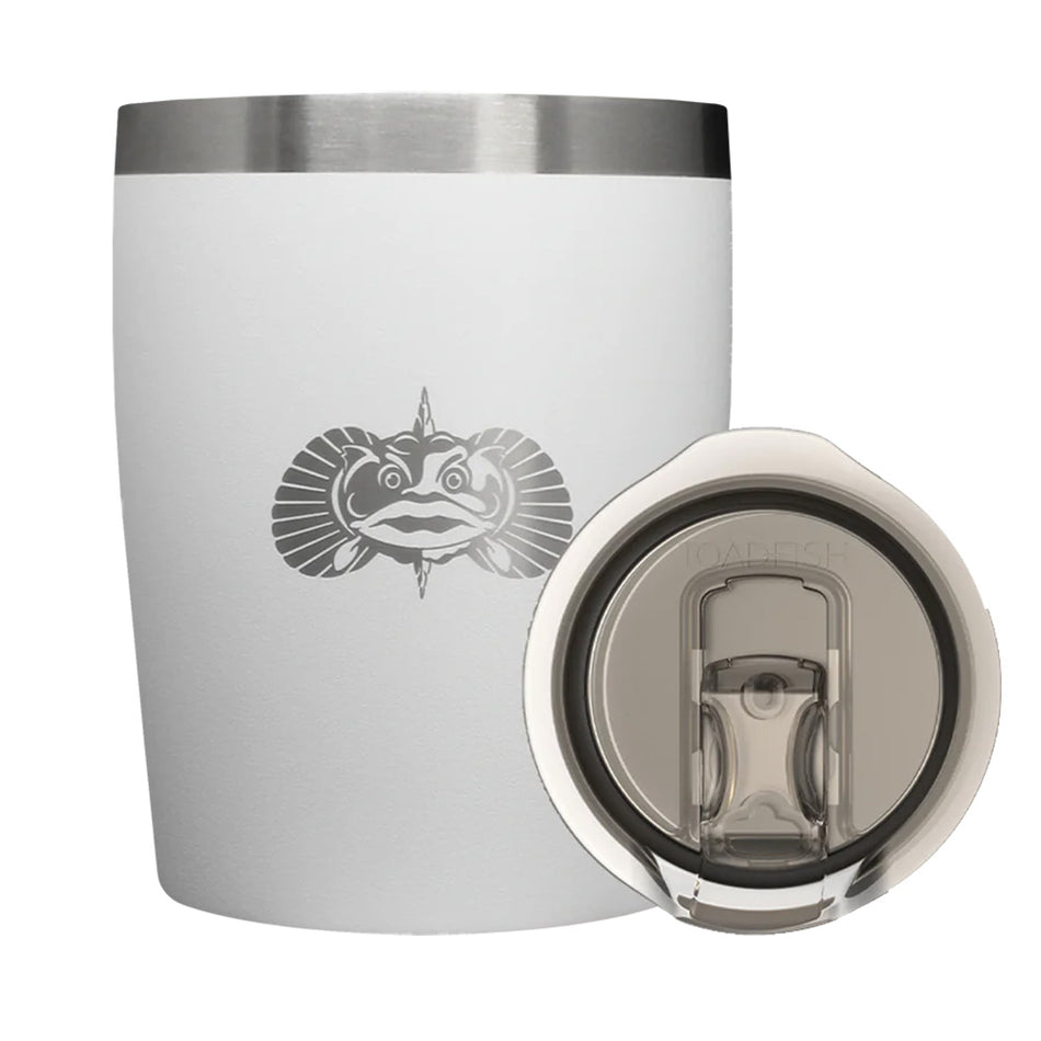 Toadfish Non-Tipping 10oz Rocks Tumbler - White 1076 — Quality Boat Parts