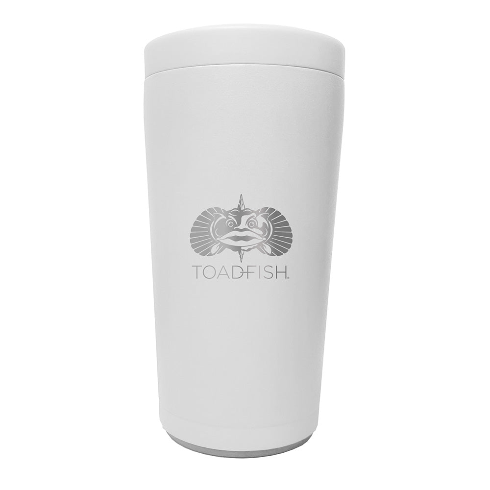 Toadfish Non-Tipping Can Cooler 2.0 - Universal Design - White 5005 — Quality Boat Parts