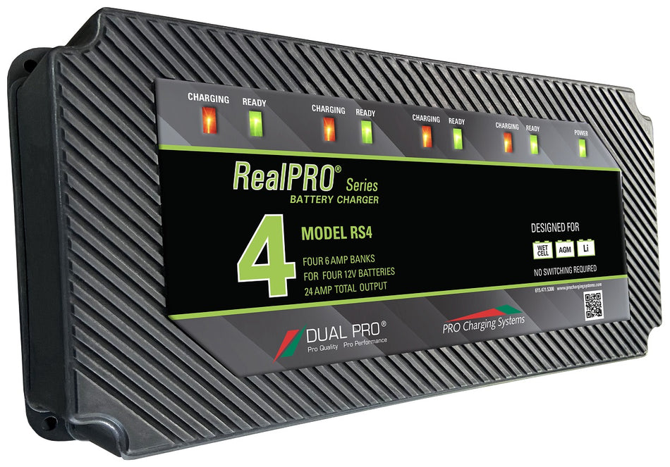 Dual Pro RS4 Battery Charger 4 Bank 24 Amps RS4 — Quality Boat Parts