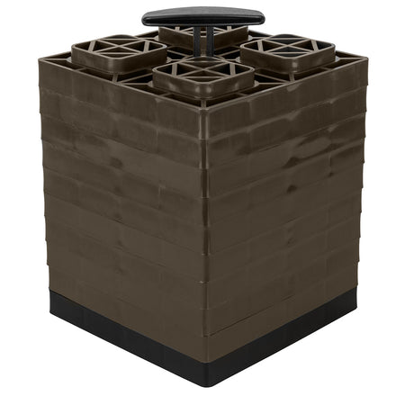 Camco FasTen Leveling Blocks w/T-Handle - 2x2 - Brown *10-Pack 44521 — Quality Boat Parts