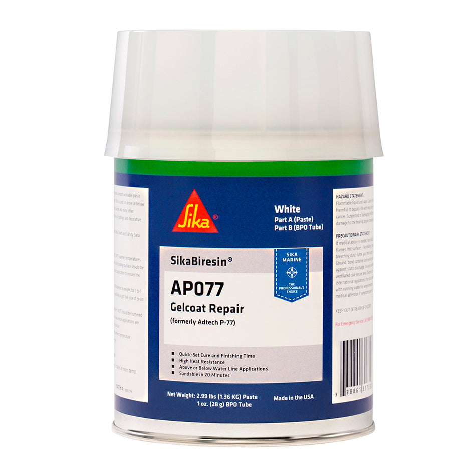 Sika SikaBiresin® AP077 + BPO Cream Hardener - White - Quart 611547 — Quality Boat Parts