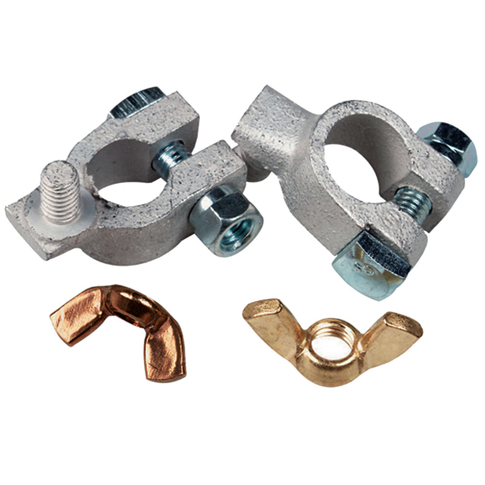 Ancor Tinned Battery Terminal - 5/16" & 3/8" Stud - Positive & Negative Combo 260322 — Quality Boat Parts