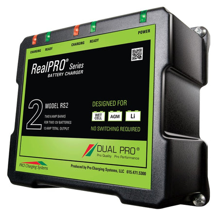 Dual Pro RS2 Battery Charger 2 Bank 12 Amps RS2 — Quality Boat Parts
