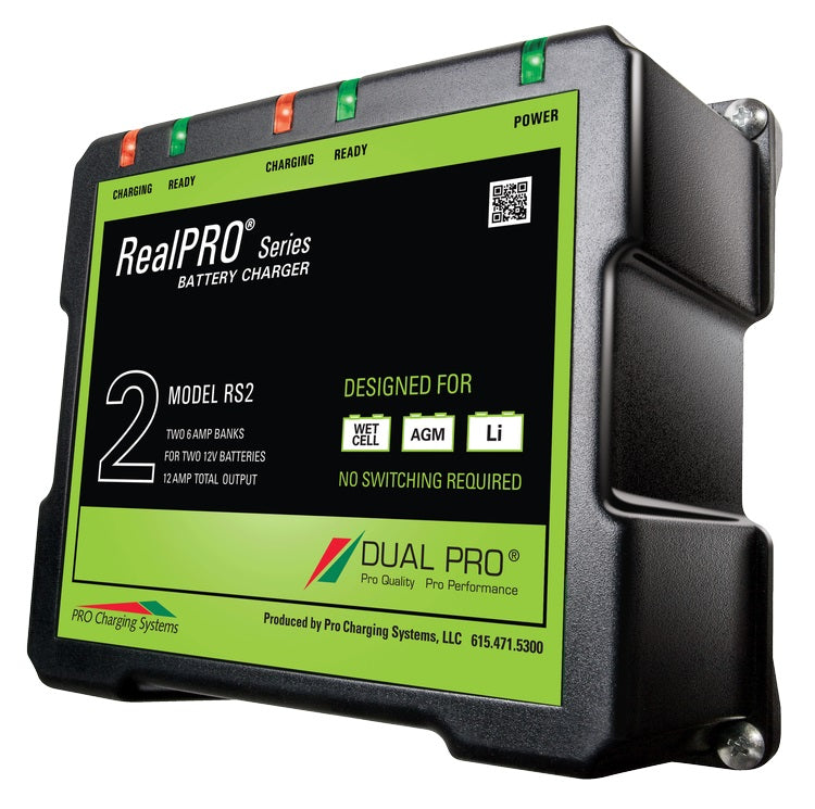 Dual Pro RS2 Battery Charger 2 Bank 12 Amps RS2 — Quality Boat Parts