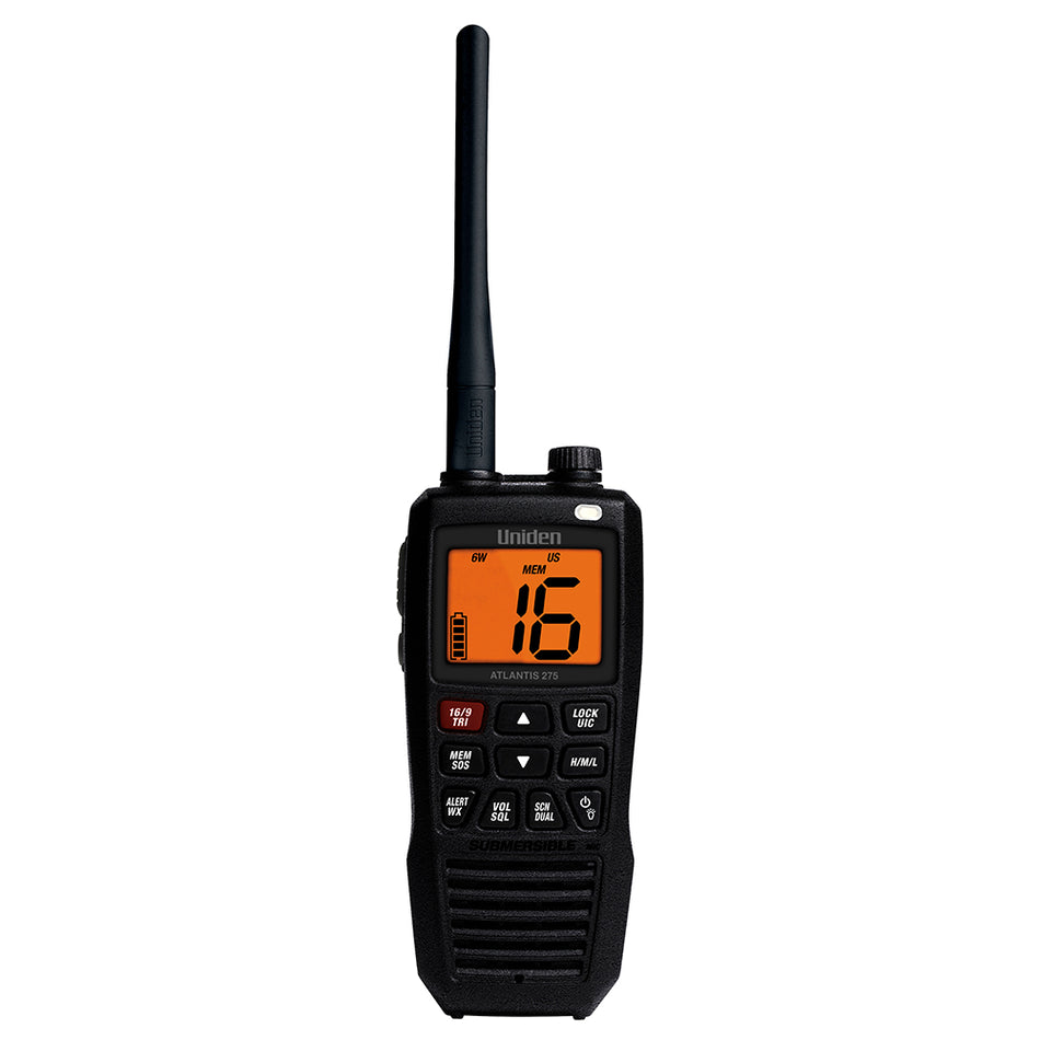 Uniden Atlantis 275 Floating Hand Held VHF Radio ATLANTIS 275 — Quality Boat Parts