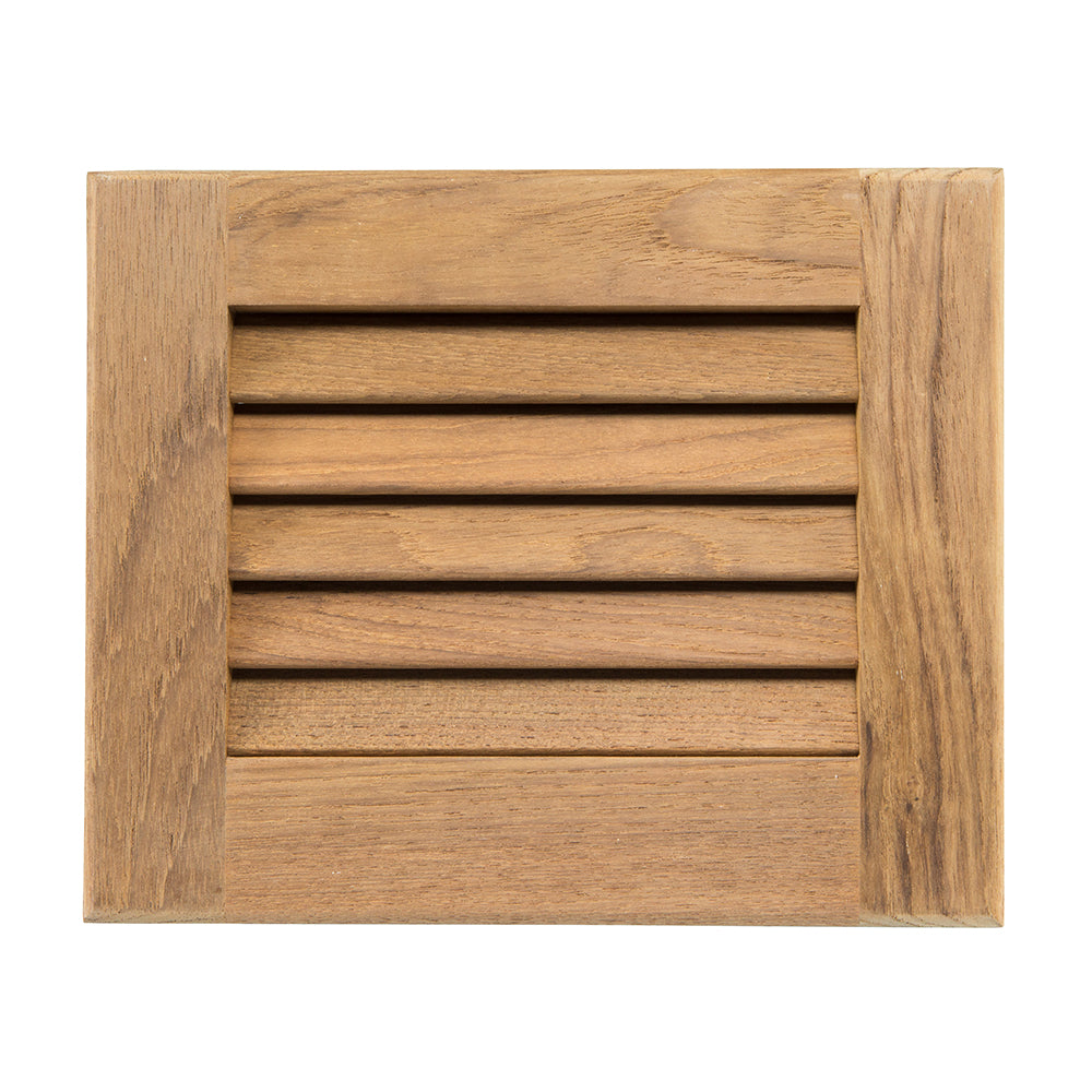 Whitecap Teak Louvered Insert - 7-1/2" x 9-1/8" x 3/4" 60712 — Quality Boat Parts