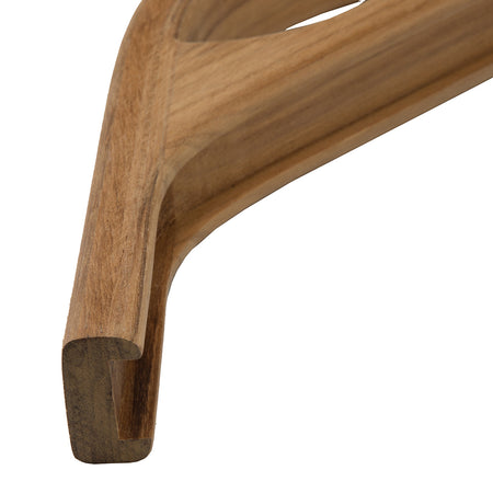 Whitecap Teak Track Corner w/Hand Hold Molding - 3/4" 60805 — Quality Boat Parts