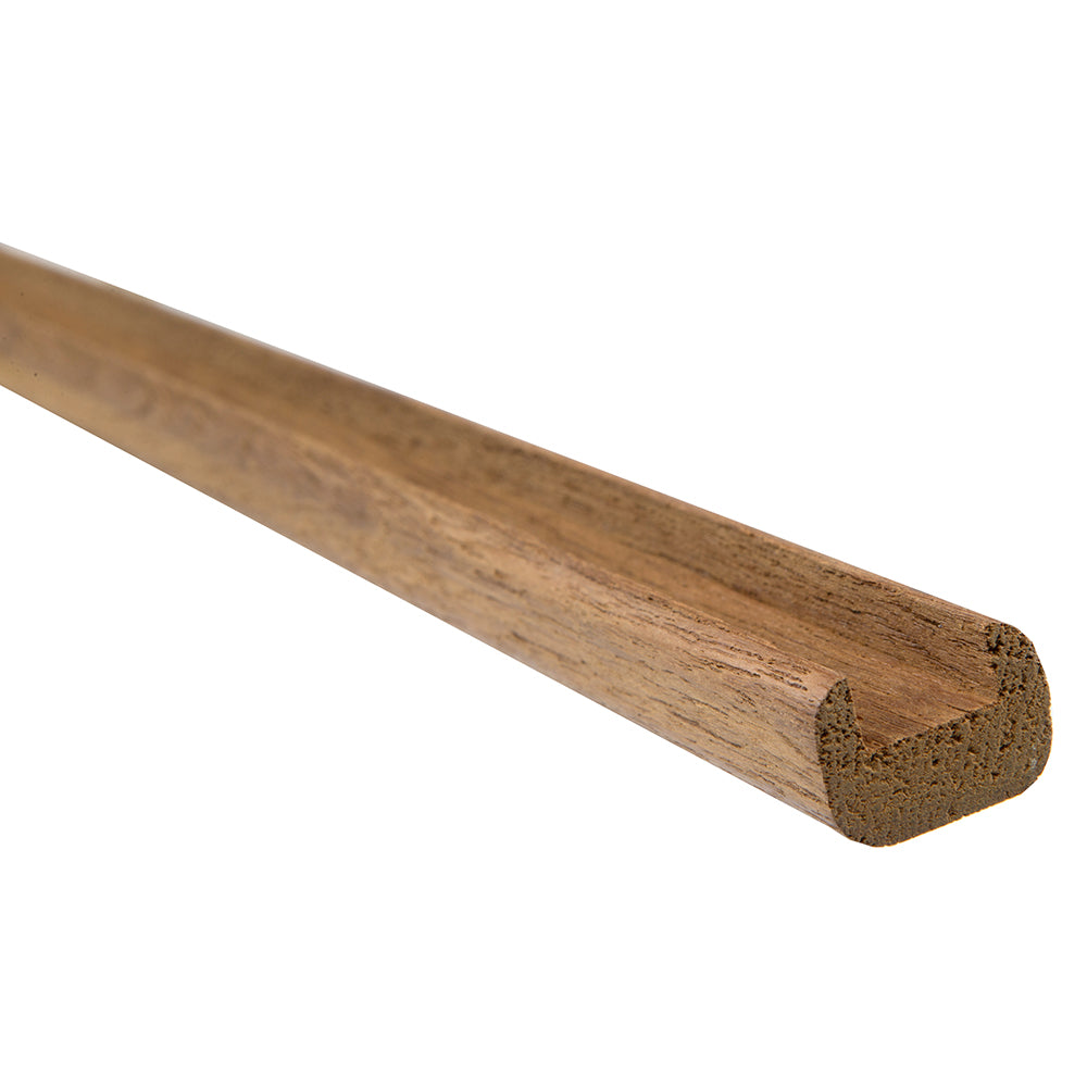 Whitecap Teak 1/2" Track Bulkhead Molding 60821 — Quality Boat Parts