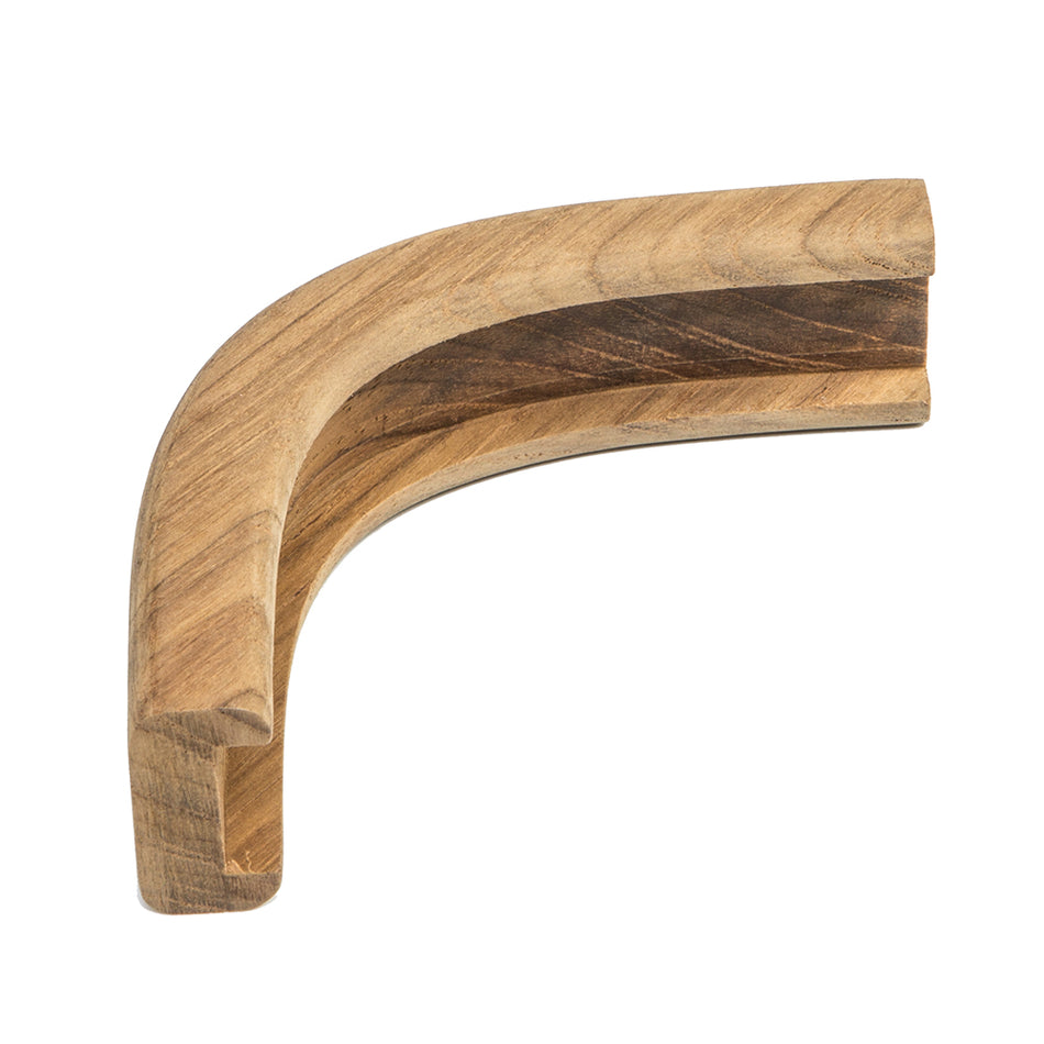 Whitecap Teak Track Outside Corner Molding - 3/4" 60827 — Quality Boat Parts