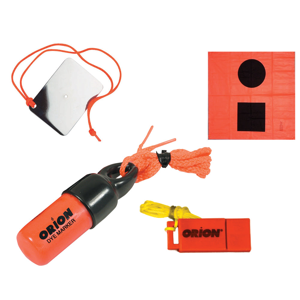 Orion Signaling Kit - Flag, Mirror, Dye Marker & Whistle 619 — Quality Boat Parts