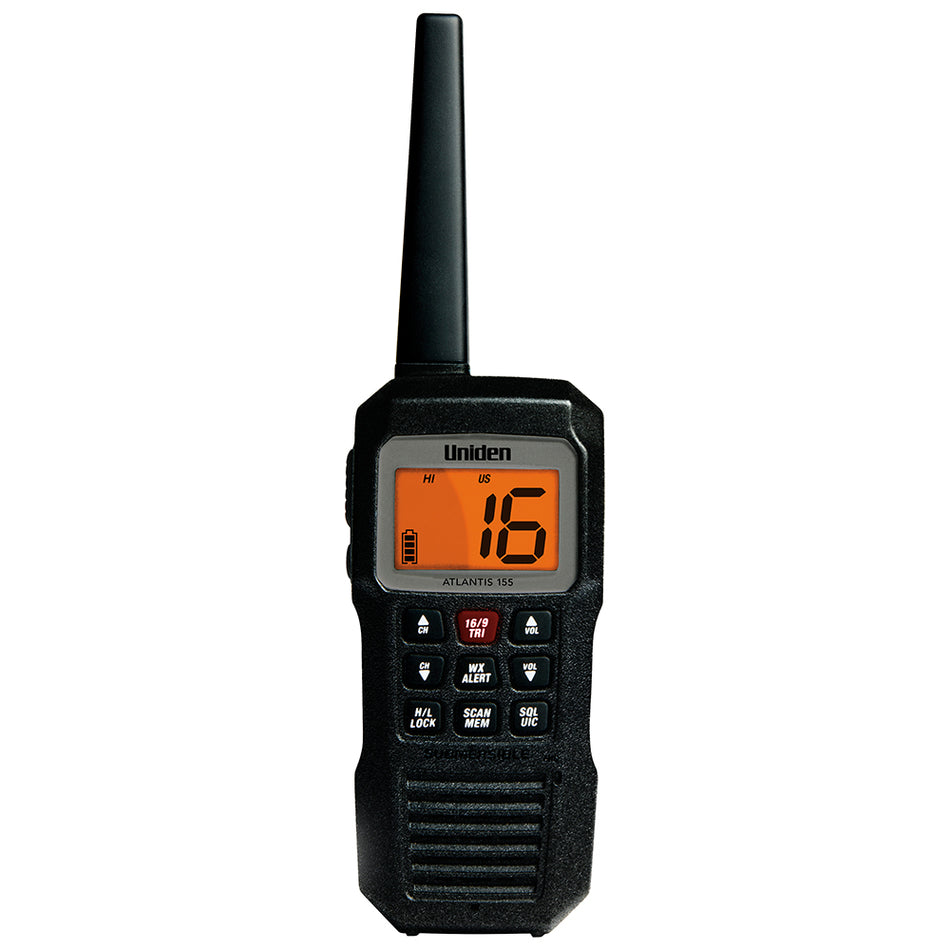 Uniden Atlantis 155 Floating Hand Held VHF Radio ATLANTIS 155 — Quality Boat Parts