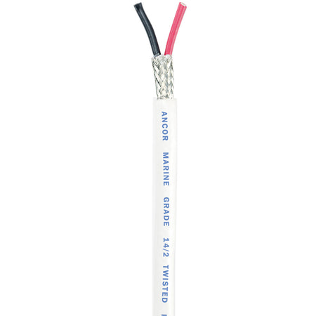 Ancor Twisted Pair w/Shield - 14/2 AWG - Round - Red/Black - 250' 141425 — Quality Boat Parts