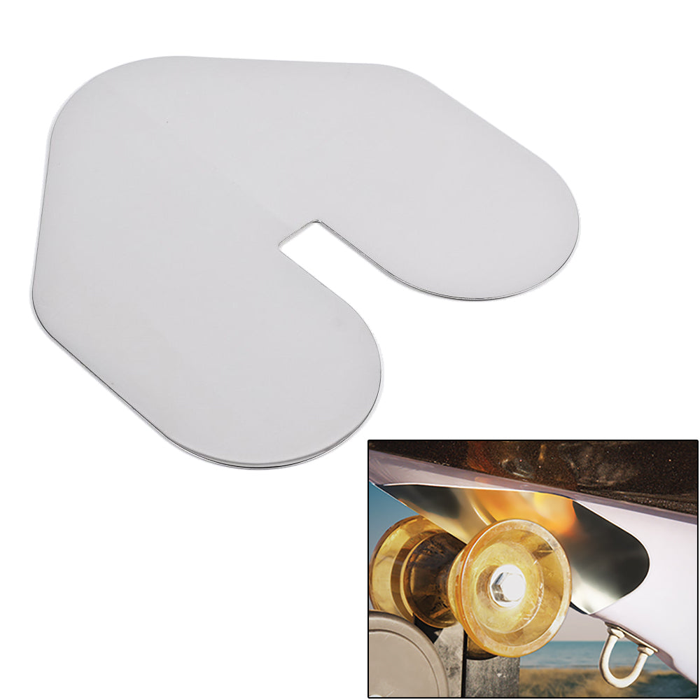 Megaware ScuffBuster™ XL w/Notch - 9" x 8.75" - Notched - 22G - Stainless Steel 80638 — Quality Boat Parts