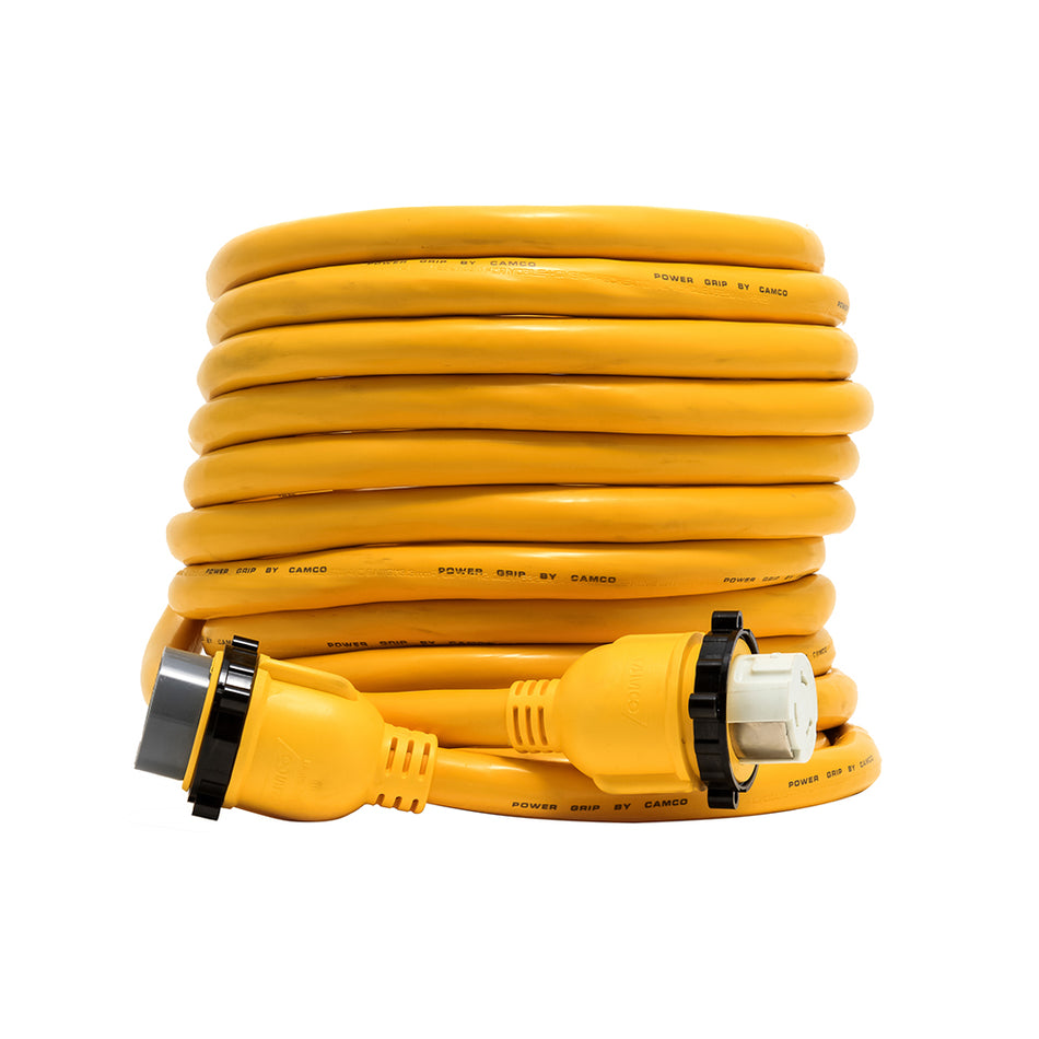 Camco 50 Amp Power Grip Marine Extension Cord - 50' M-Locking/F-Locking Adapter 55623 — Quality Boat Parts