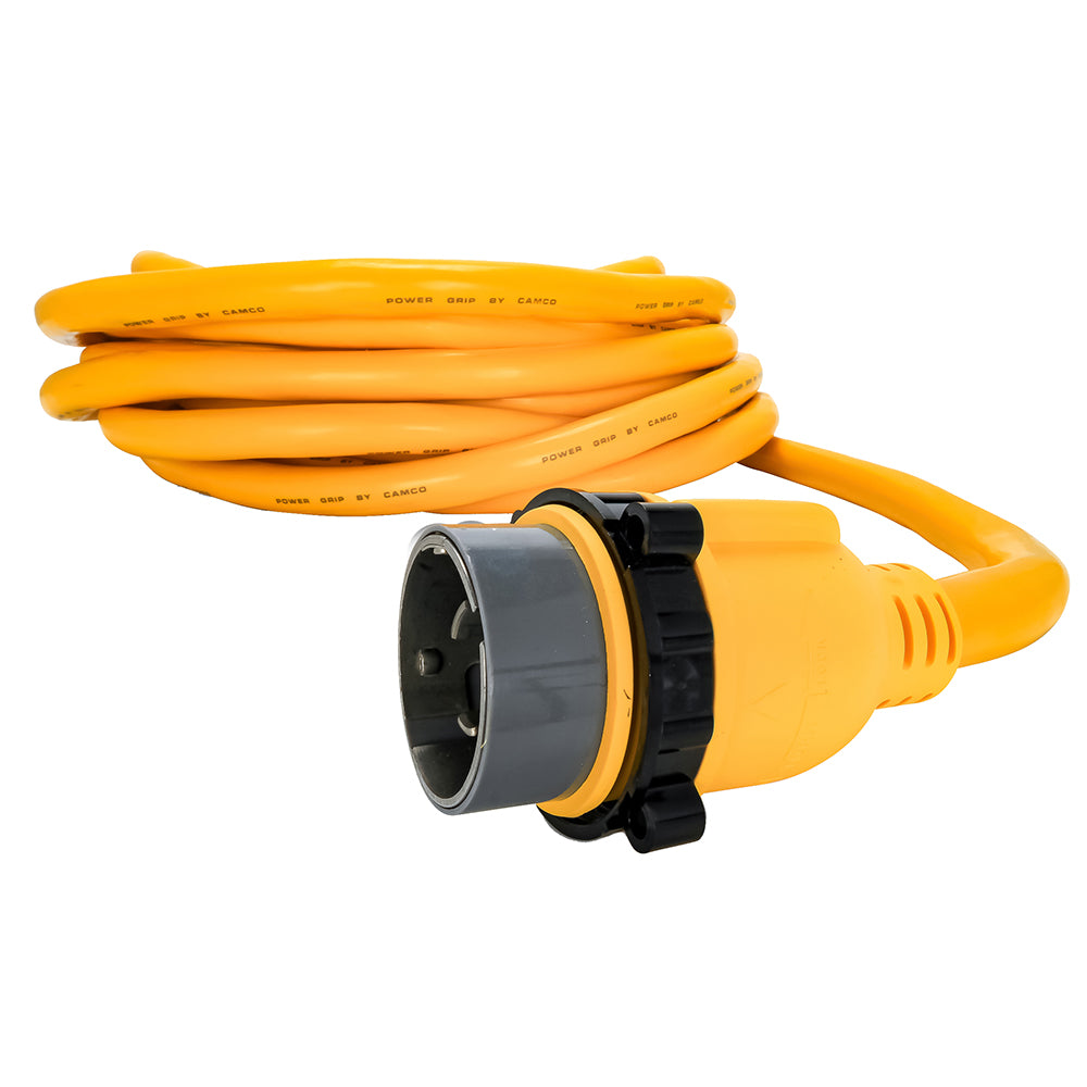 Camco 50 Amp Power Grip Marine Extension Cord - 50' M-Locking/F-Locking Adapter 55623 — Quality Boat Parts
