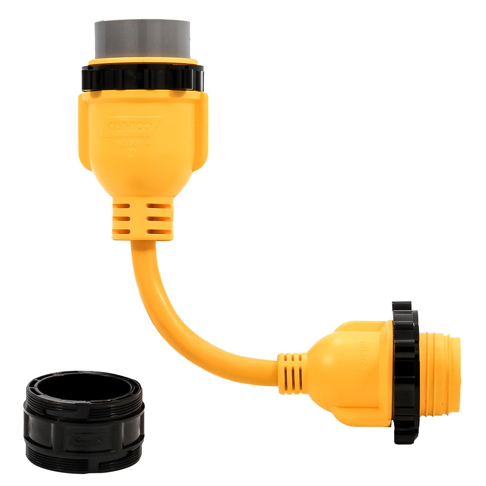 Camco 50AM/30AF Power Grip Marine 12" Locking Adapter - M-Lock/F-Locking Adapter 55625 — Quality Boat Parts