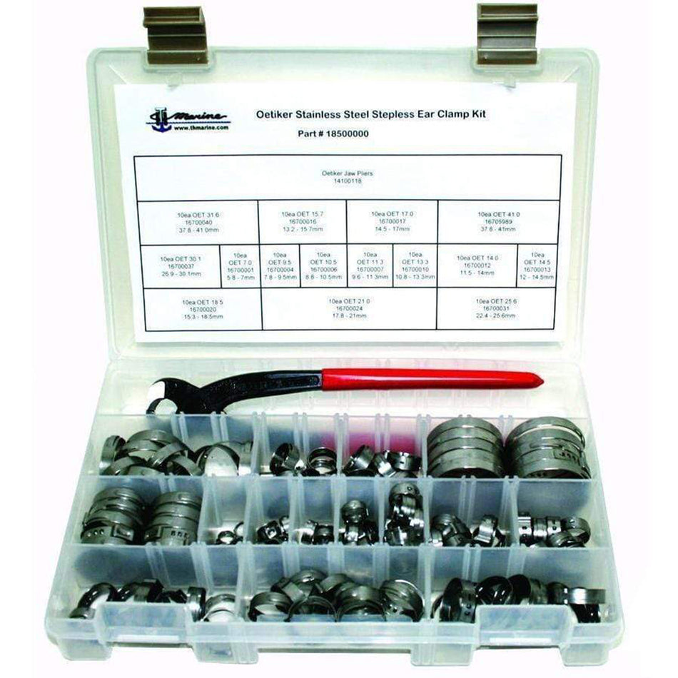 T-H Marine Oetiker Stepless Clamp Kit w/Pliers 18500000 — Quality Boat Parts