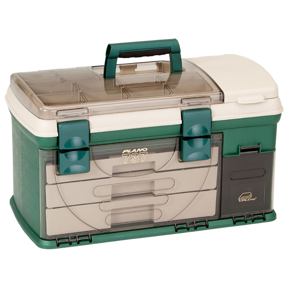 Plano 3-Drawer Tackle Box XL - Green/Beige 737002 — Quality Boat Parts