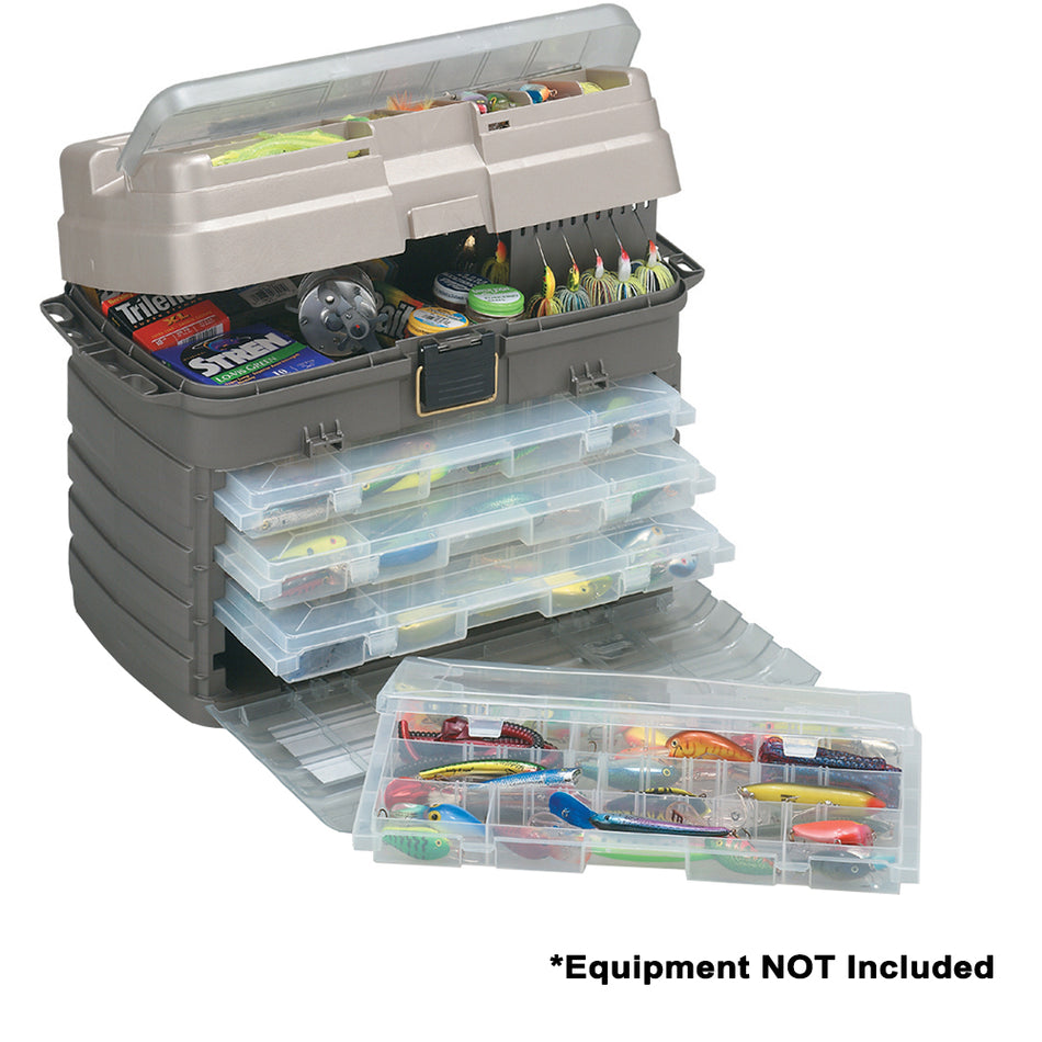 Plano Guide Series™ Original Stowaway® Rack System 3700 - Graphite/Sandstone 759201 — Quality Boat Parts